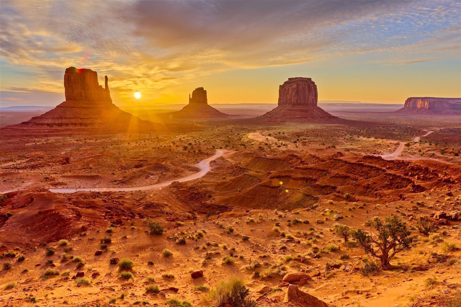 Monument Valley bei Sonnenuntergang